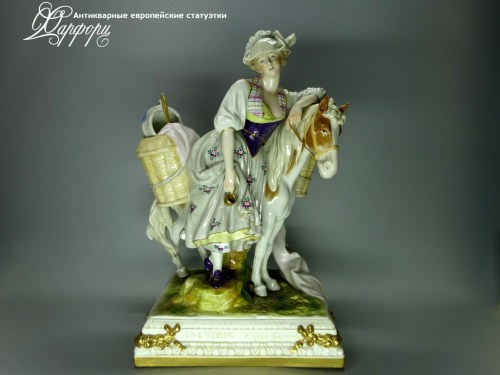 Купить фарфоровые статуэтки Kister Alsbach, Молочница, Германия